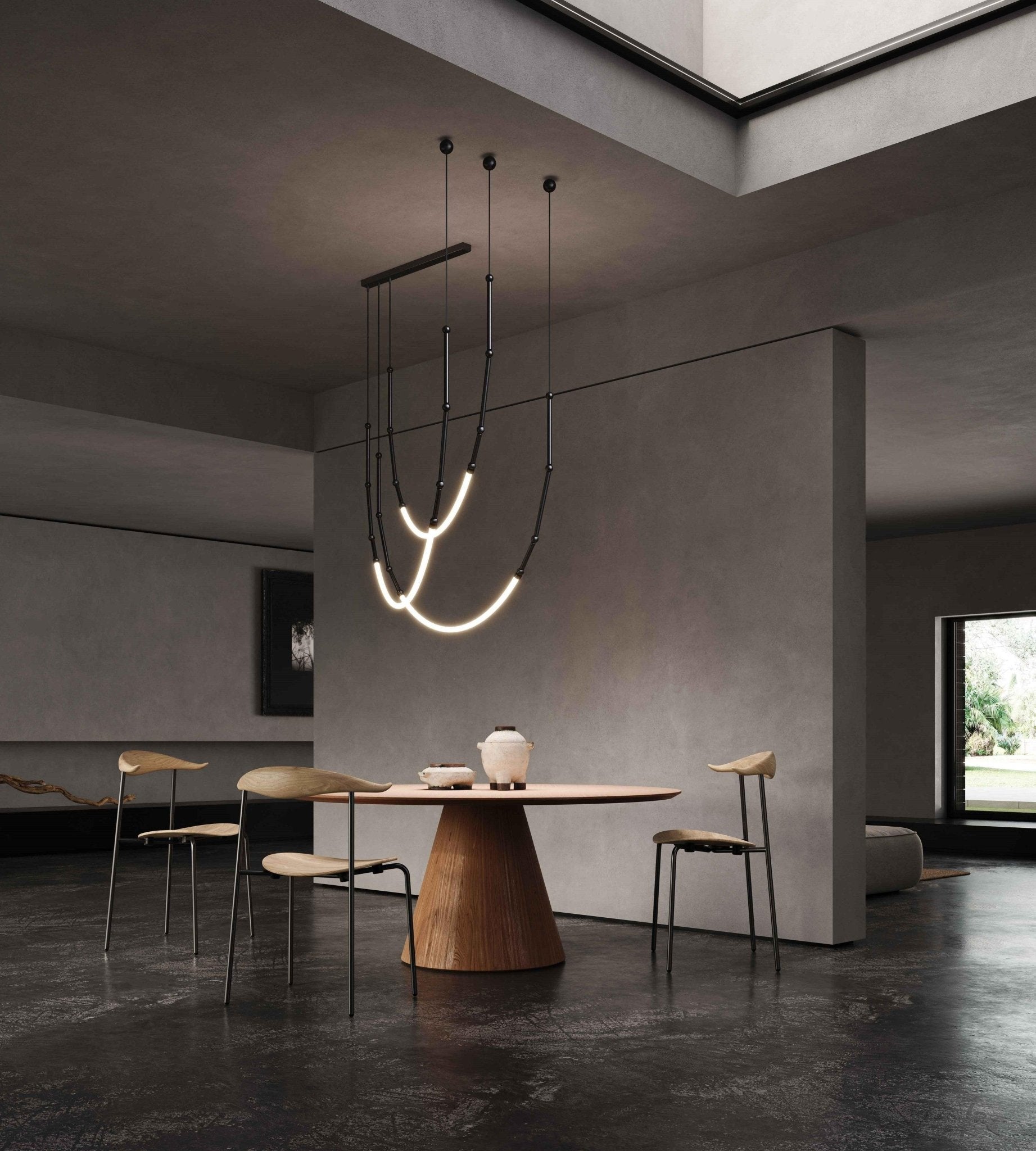 Lustra Chandelier Leda LED Flexible Modern Sculptural - Letslighting