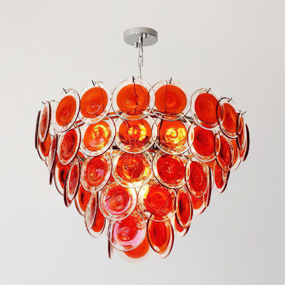 Lelaina Chandelier Hand-Blown Glass Cascade - Letslighting