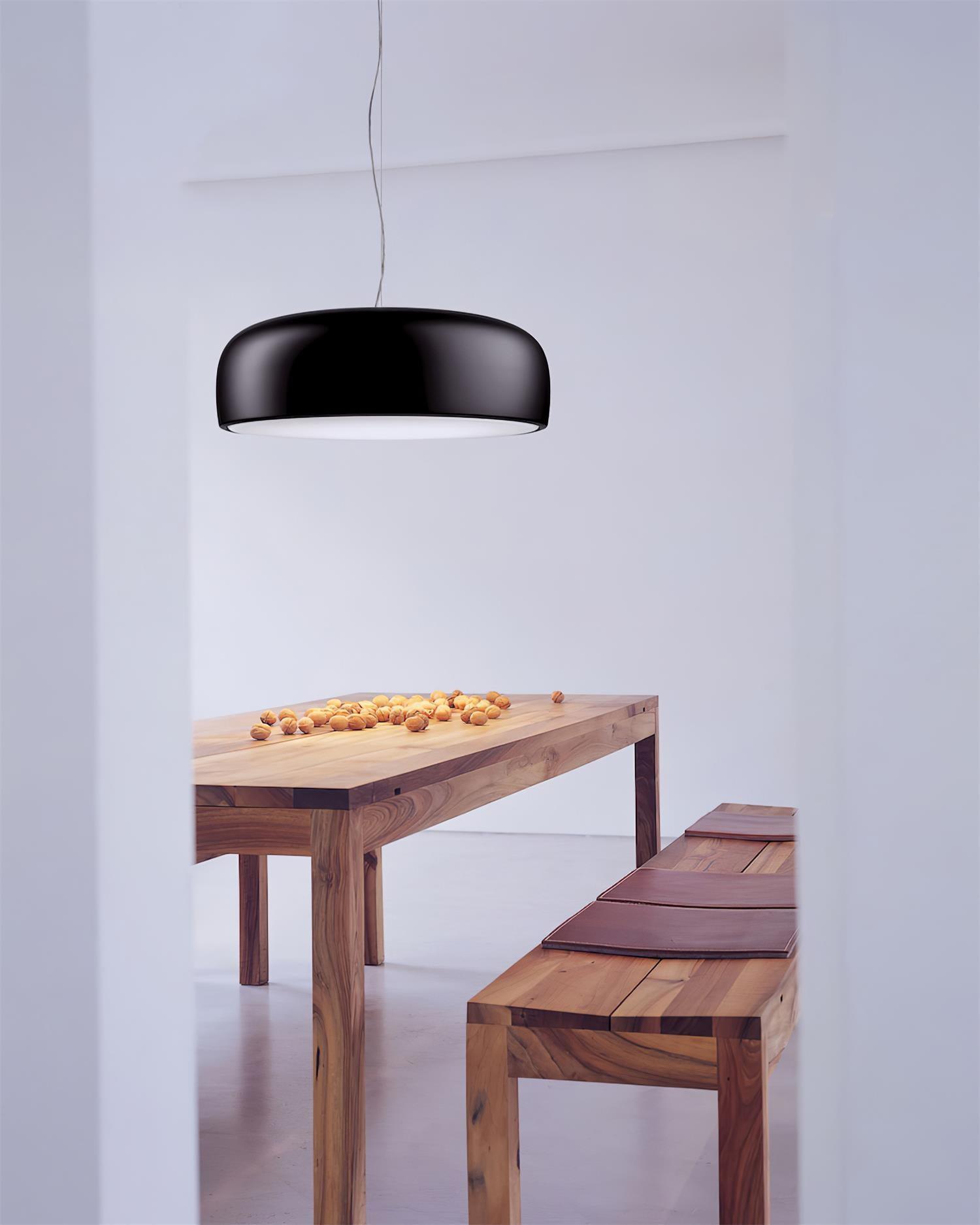 Letifly Pendant Lamp Glossy Black Dome - Letslighting