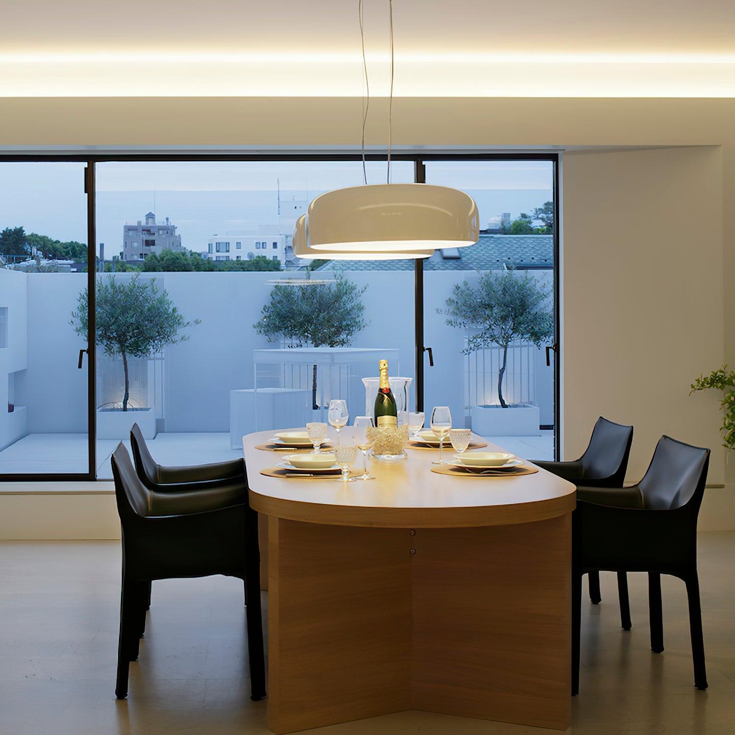 Letifly Pendant Lamp Glossy Black Dome - Letslighting