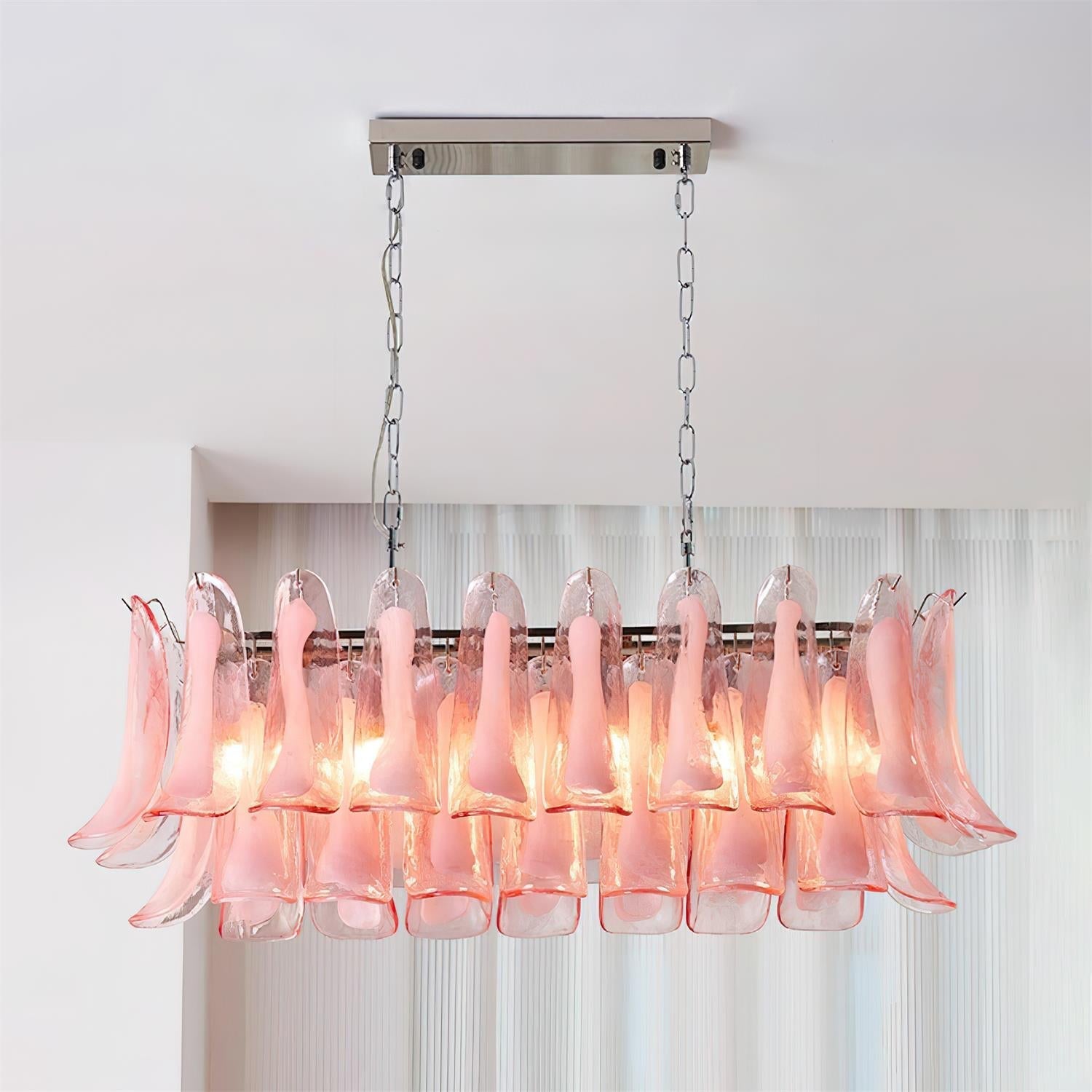 Elizabeth Murano Chandelier Rectangular - Letslighting