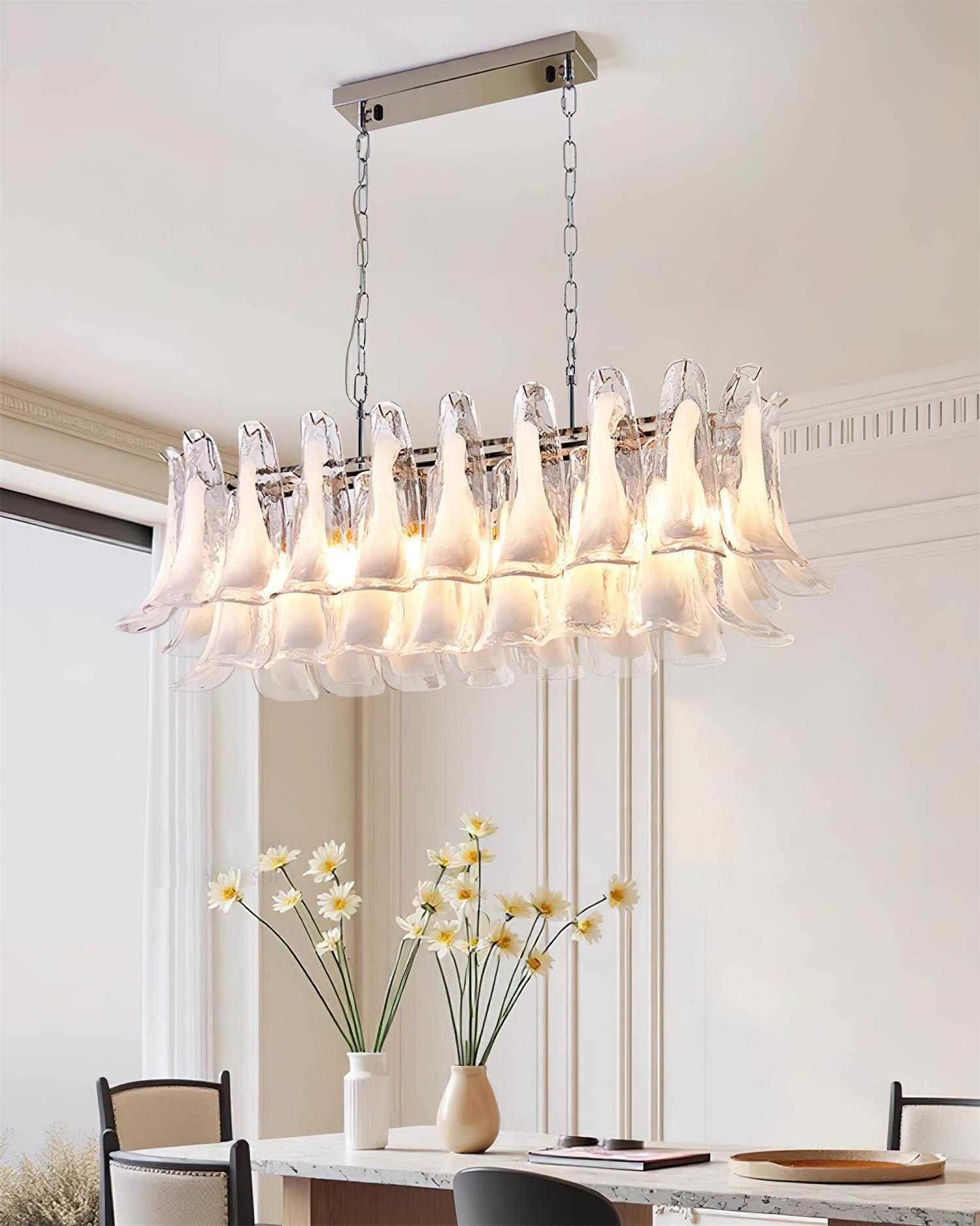 Elizabeth Murano Chandelier Rectangular - Letslighting