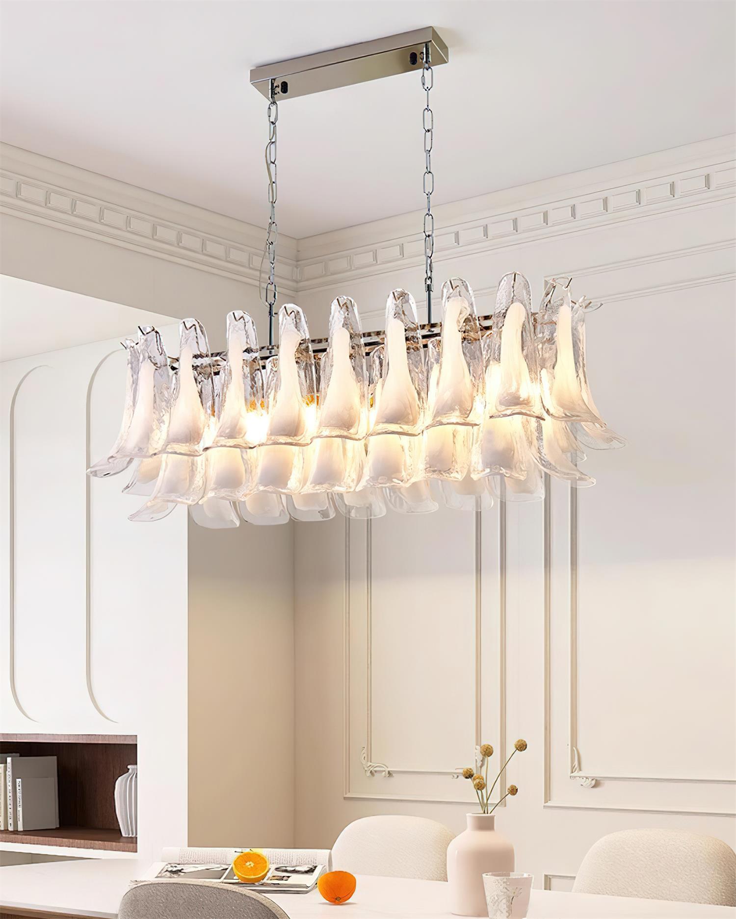 Elizabeth Murano Chandelier Rectangular - Letslighting