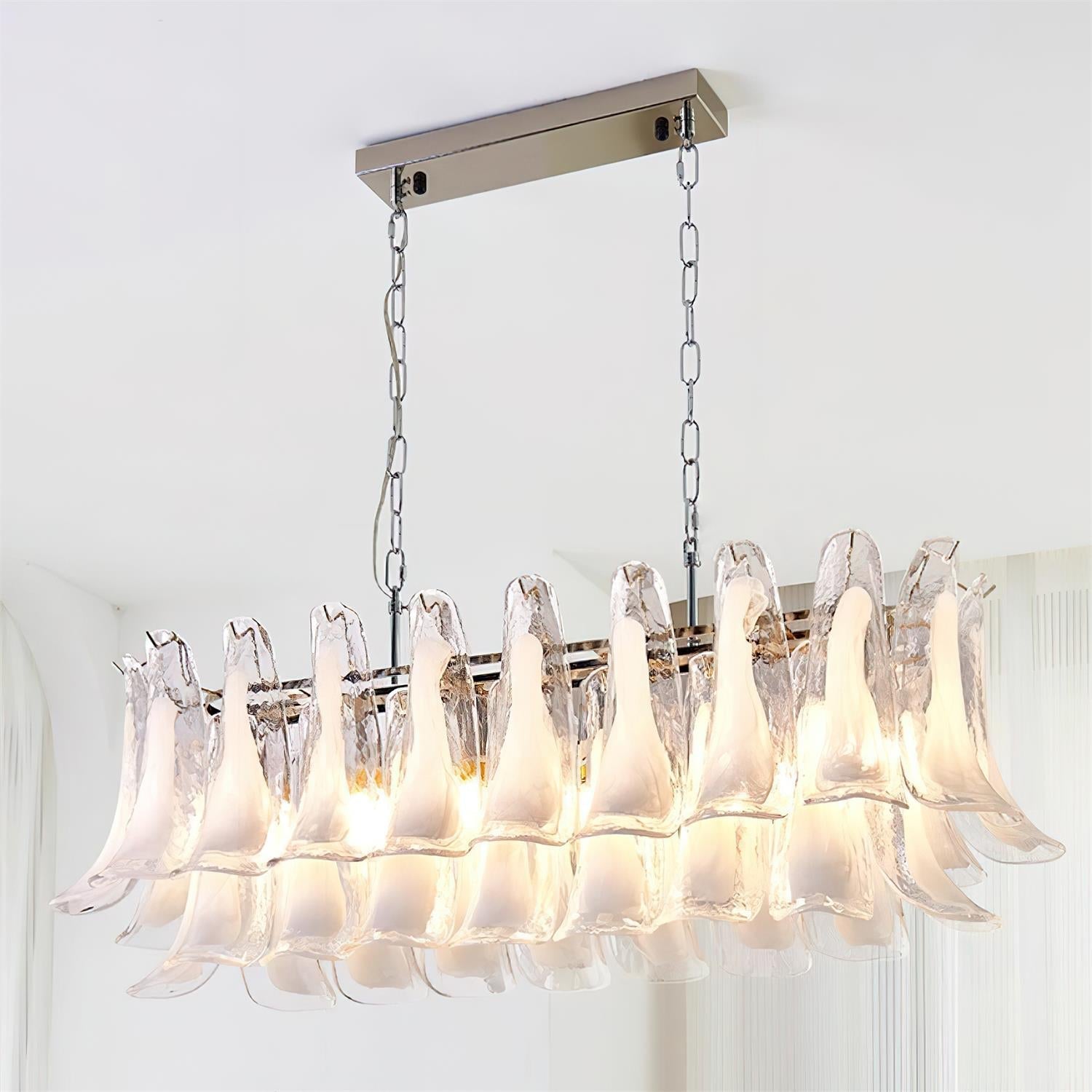 Elizabeth Murano Chandelier Rectangular - Letslighting