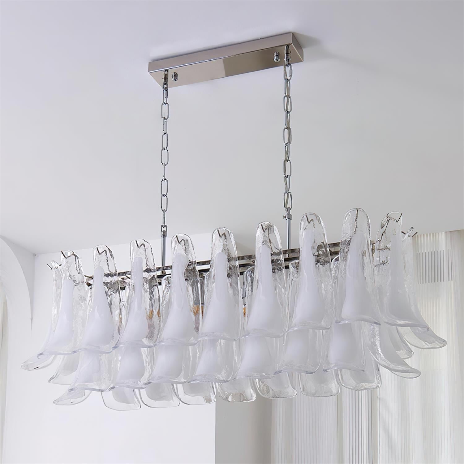 Elizabeth Murano Chandelier Rectangular - Letslighting