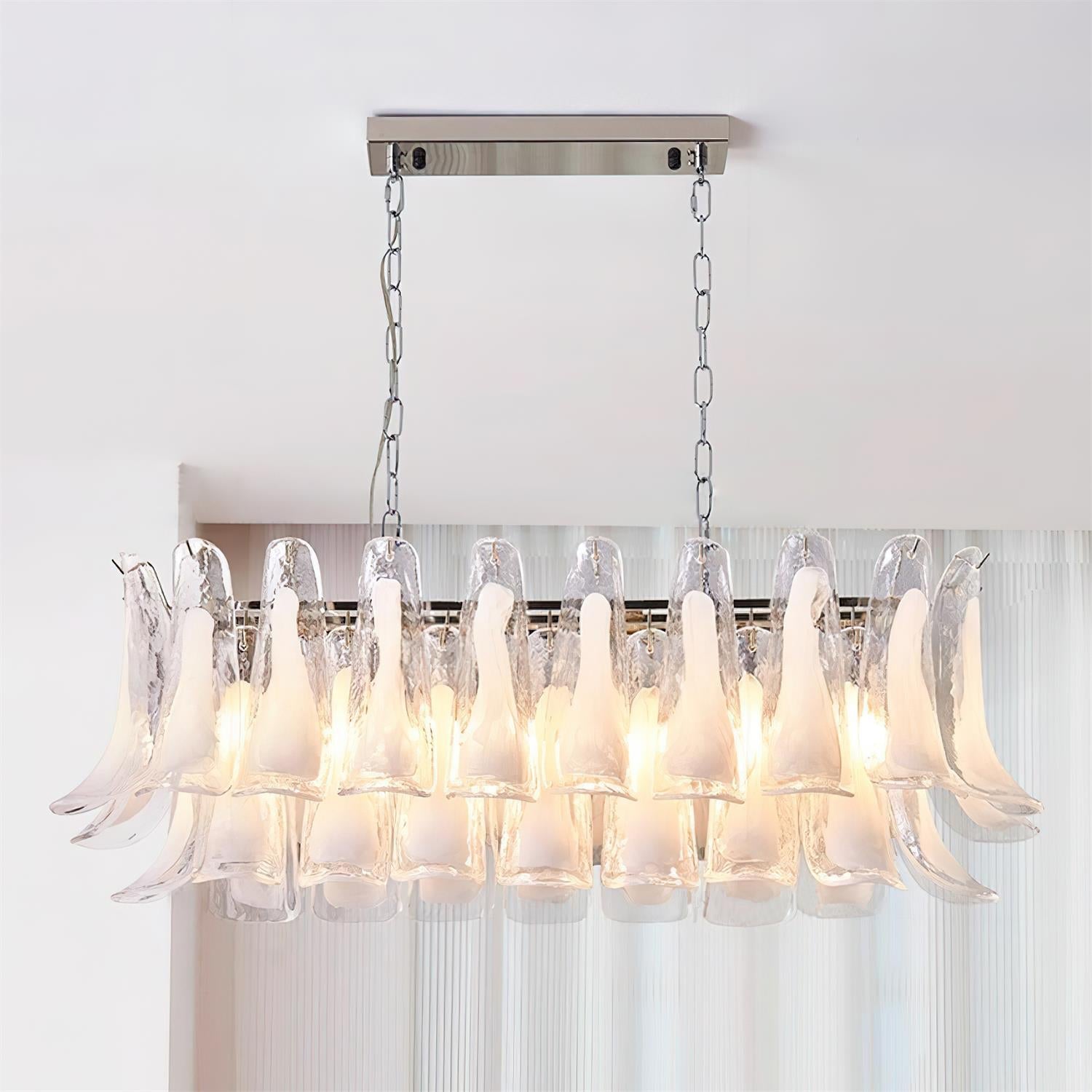 Elizabeth Murano Chandelier Rectangular - Letslighting