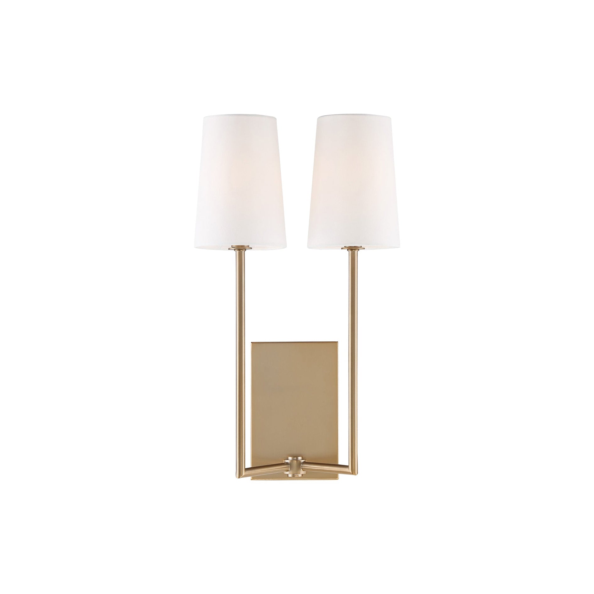 Sytheir Vintage Art Brass Fabric Wall Lamp - Lamp Copper