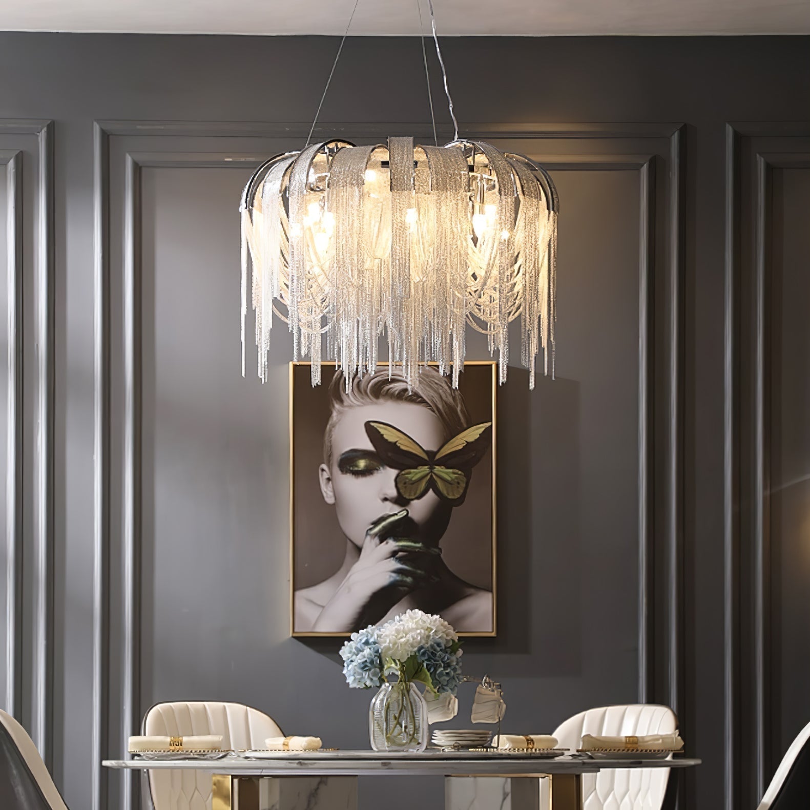 Length Chains Chandelier - Blowlighting