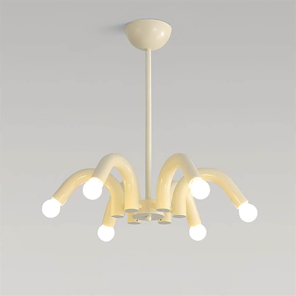 Fivelle Modern Cream Multi-Arm Chandelier - Letslighting