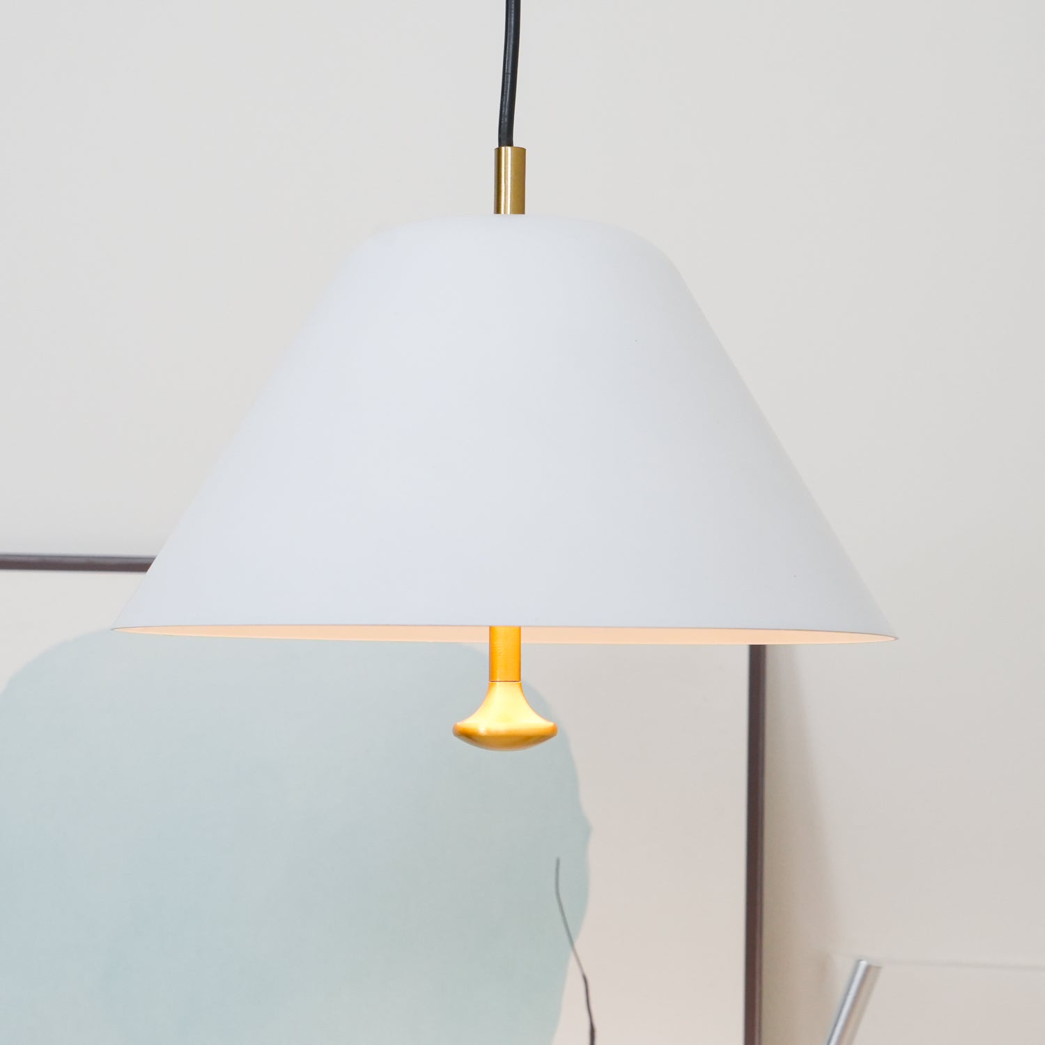 Pendant Lamp Modern Shade in Green and White Minimalist - Letslighting