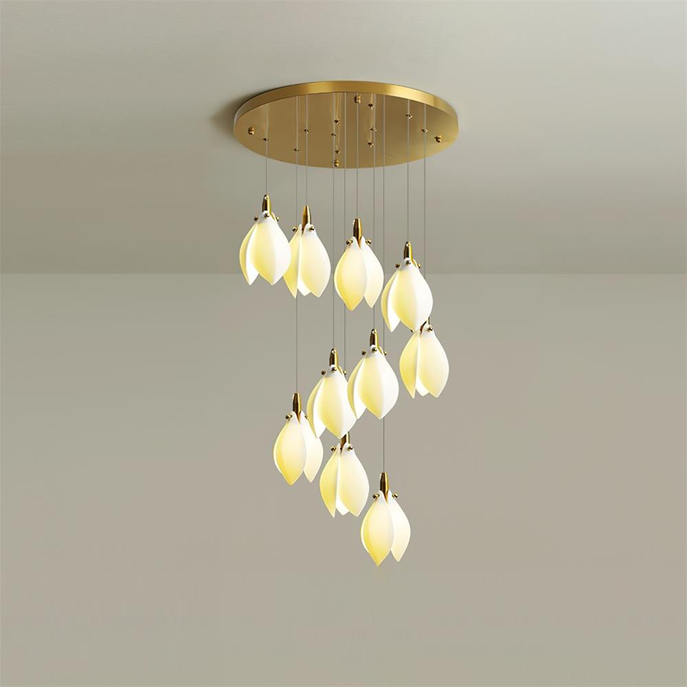 Lilium Chandelier Drop Cascading Petals - Letslighting