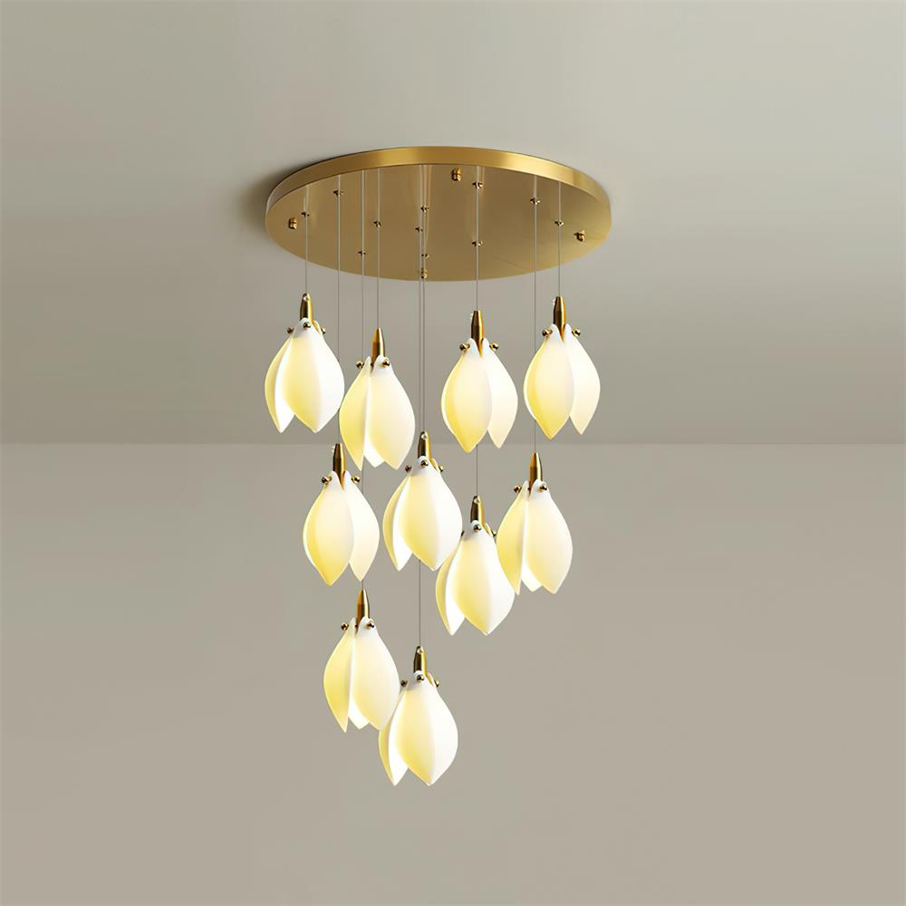 Lilium Chandelier Drop Cascading Petals - Letslighting