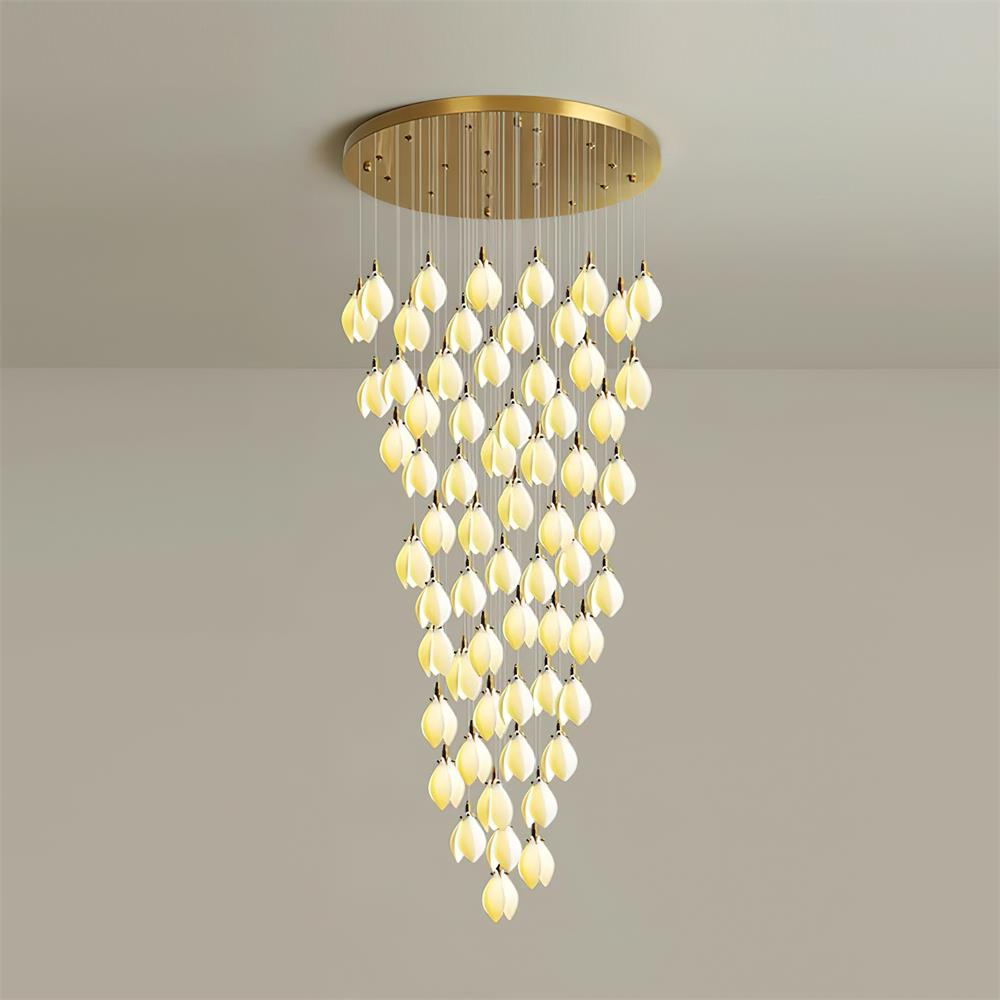 Lilium Chandelier Drop Cascading Petals - Letslighting