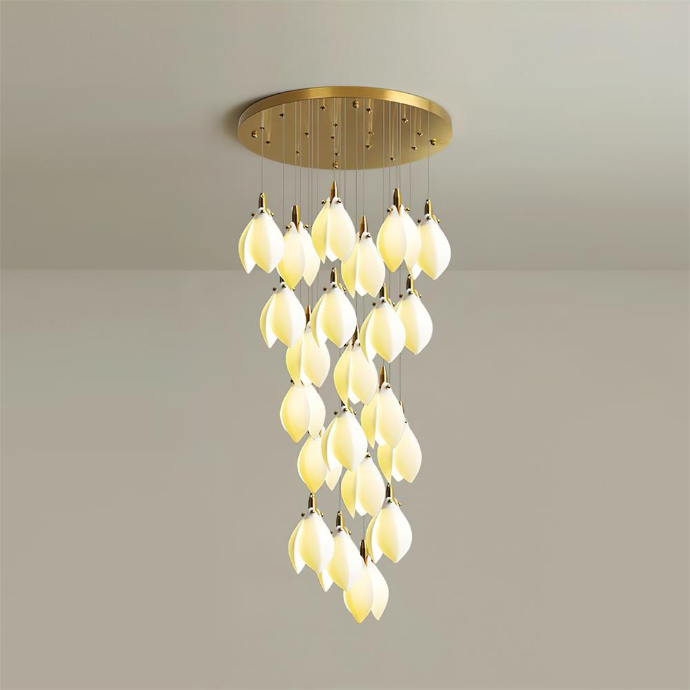 Lilium Chandelier Drop Cascading Petals - Letslighting