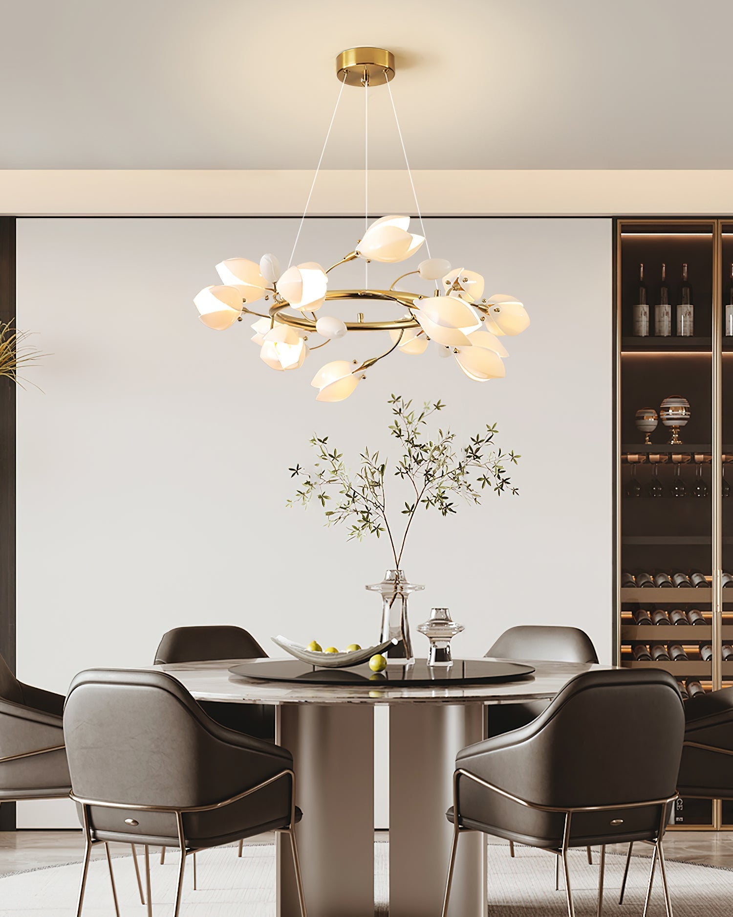 Lilyloop Chandelier Blooming Petal Cascade - Letslighting