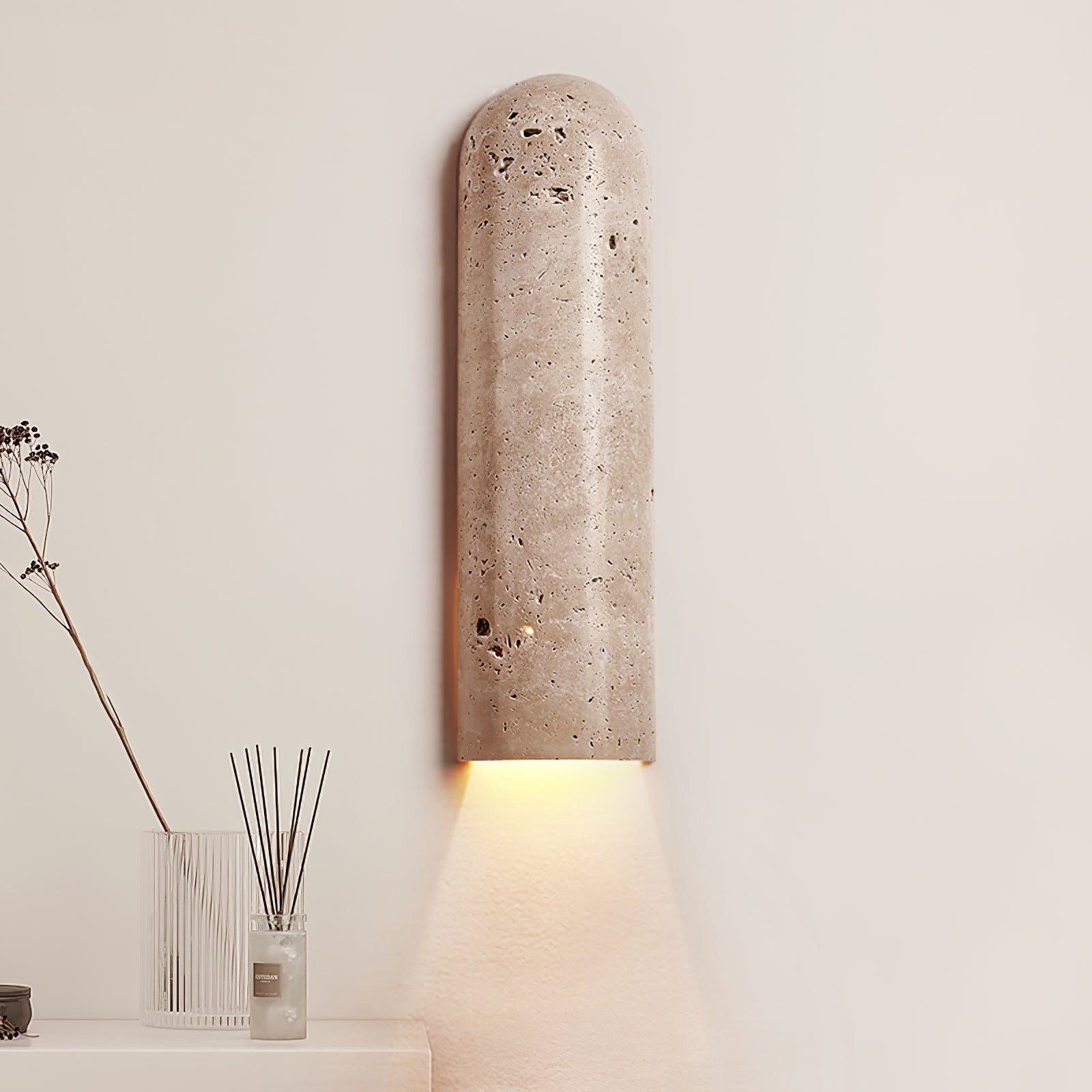 Olvenan Travertine Wall Light - Letslighting