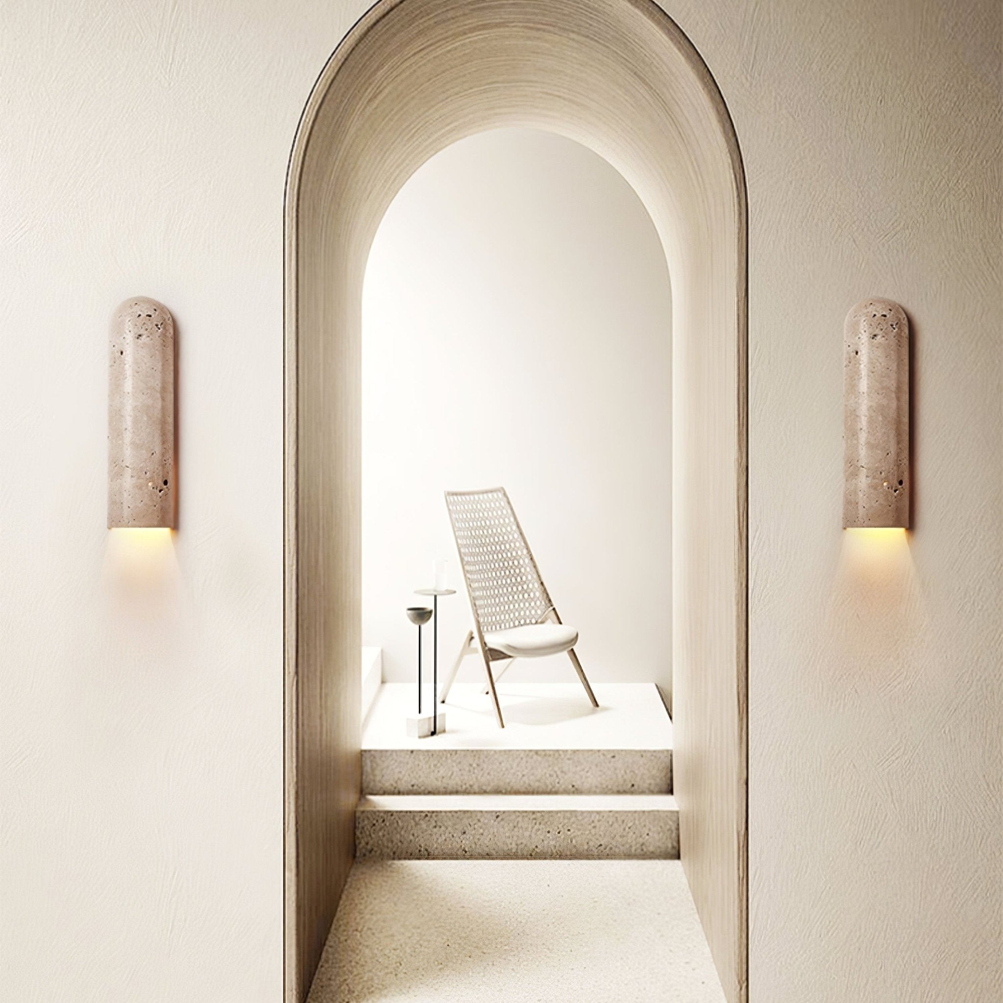 Olvenan Travertine Wall Light - Letslighting