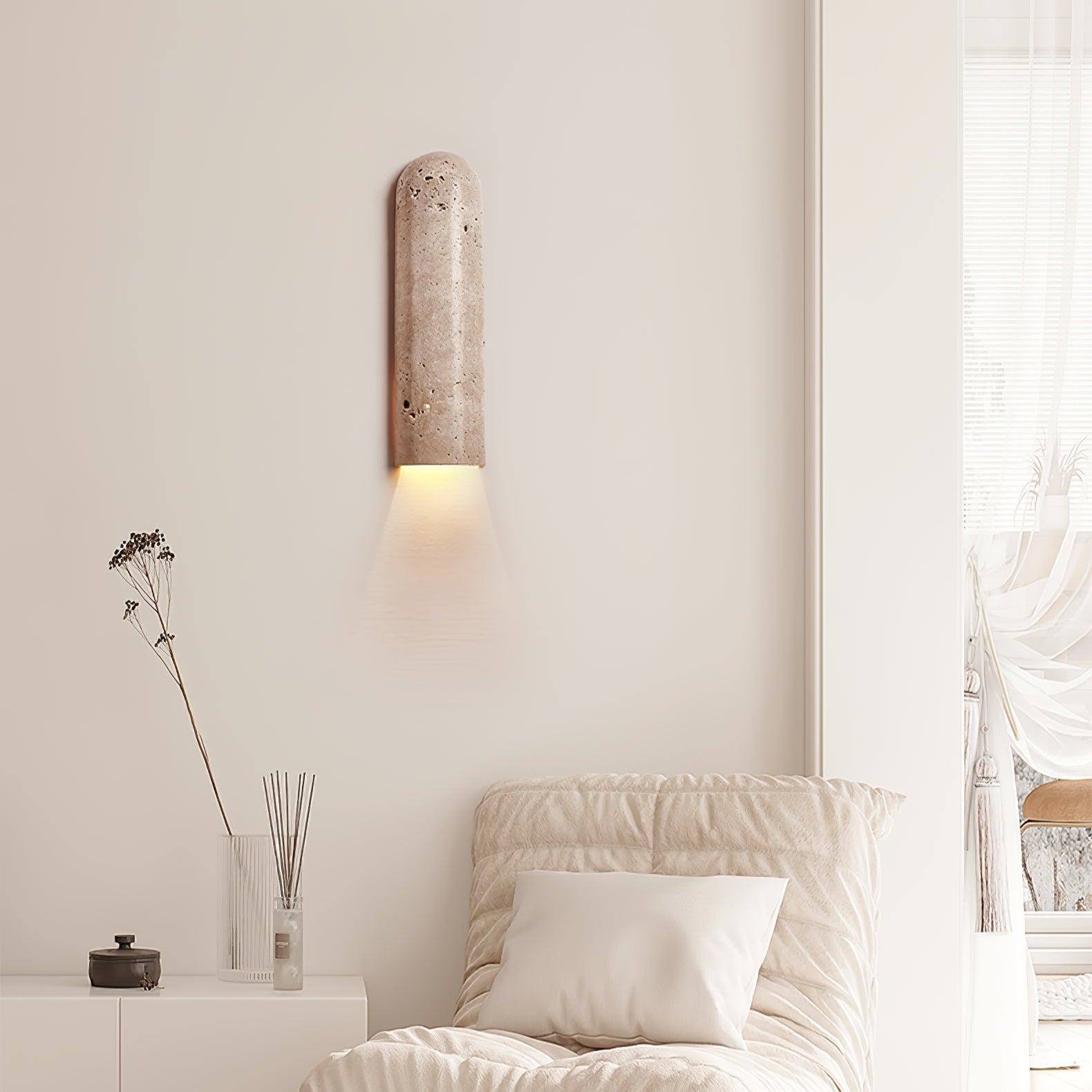 Olvenan Travertine Wall Light - Letslighting
