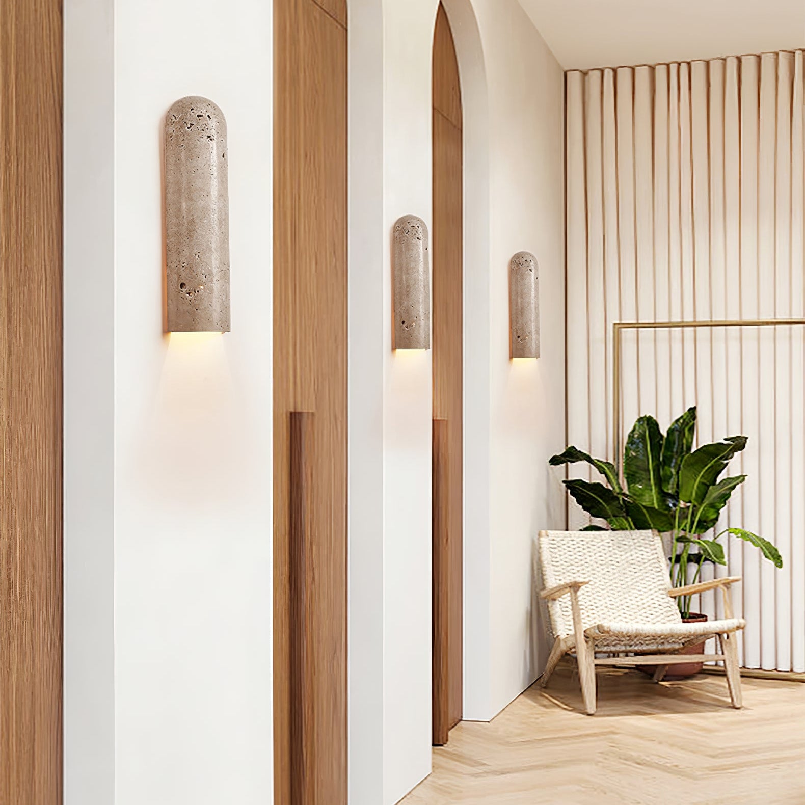 Olvenan Travertine Wall Light - Letslighting