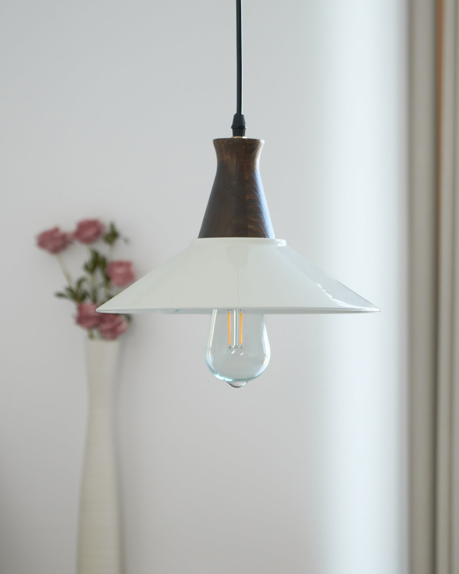 Linna Pendant Lamp Hand-Painted Floral Rustic - Letslighting
