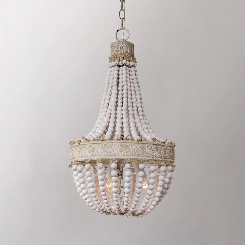Ulvararis Postmodern Luxury Beaded Wooden Metal Chandelier - Lamp Copper