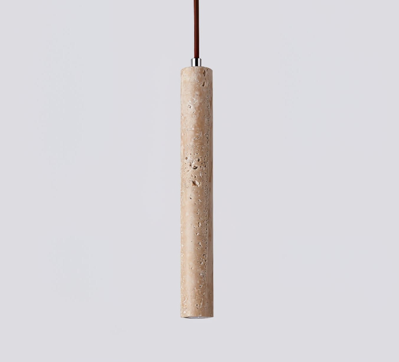 Olvynarae Cylindrical Travertine Pendant Light - Letslighting