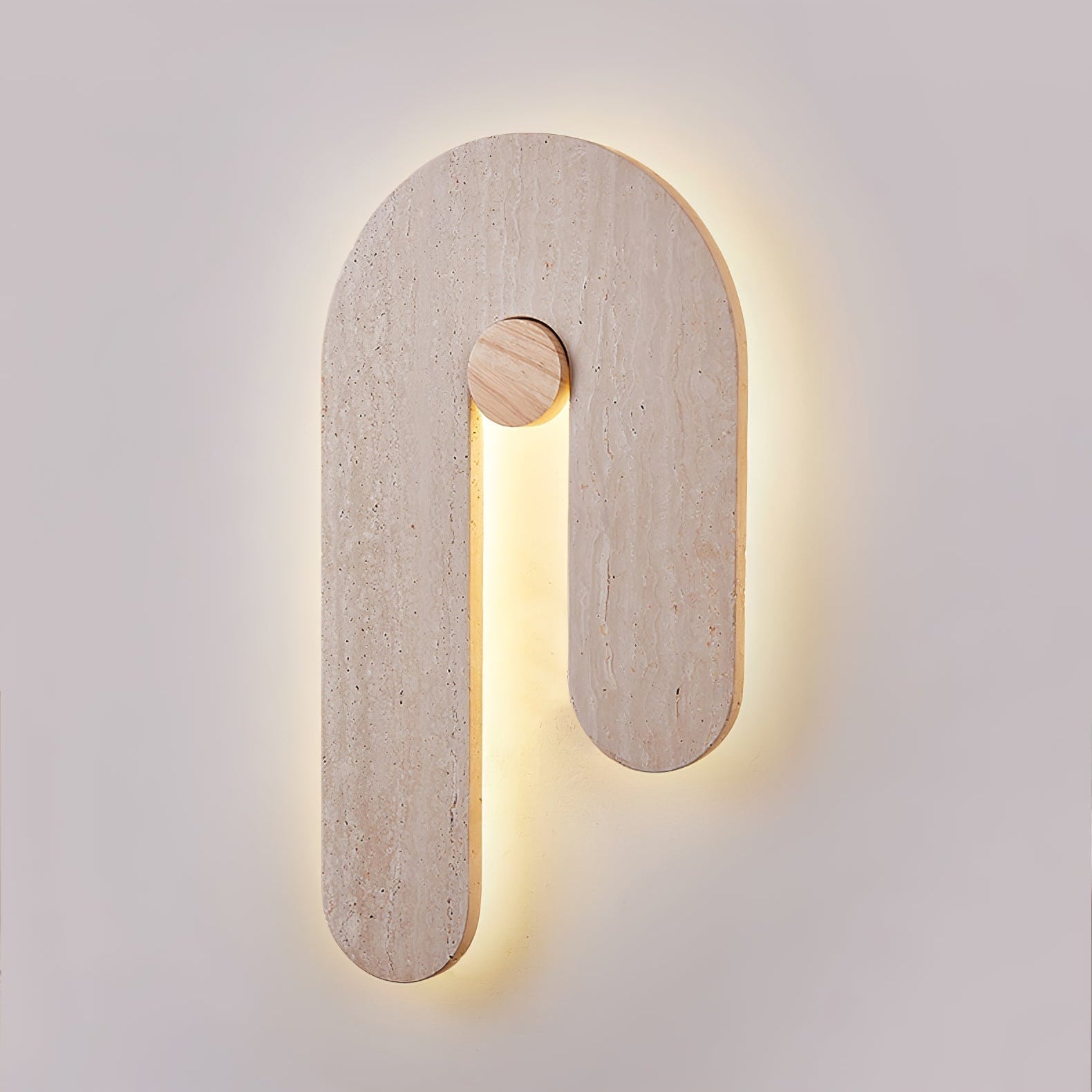 Ithaus Travertine Circular Wall Light - Letslighting