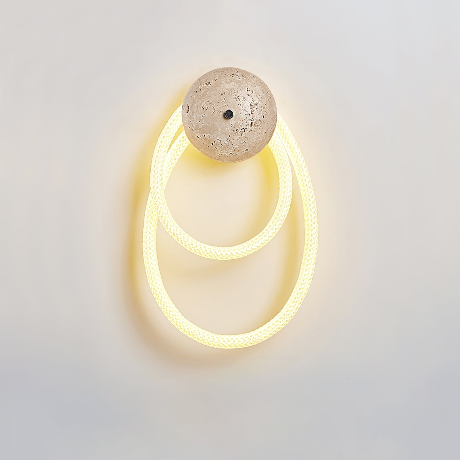 Luma Applique Murale Moderne en Travertin Boucle