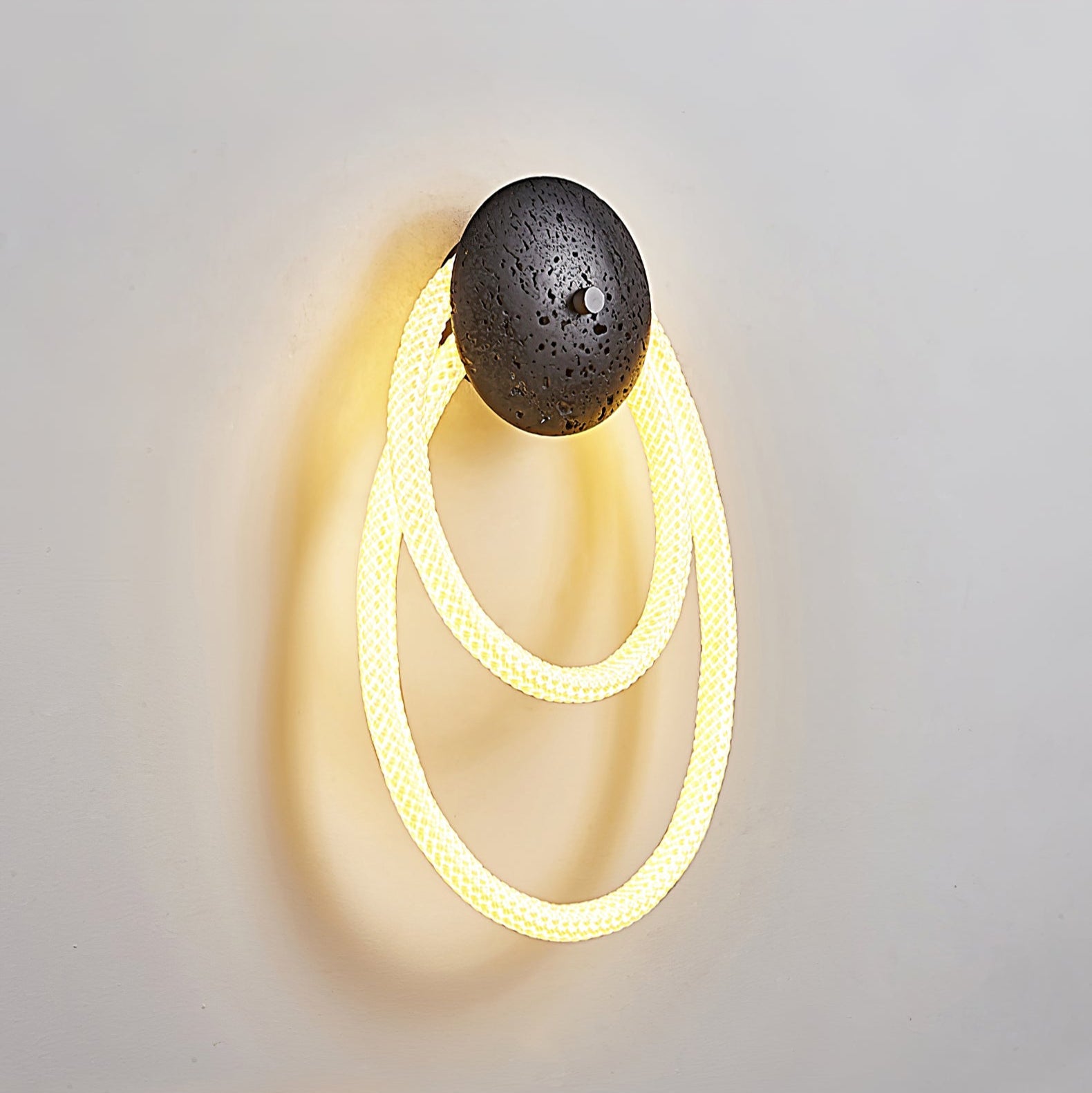 Luma Applique Murale Moderne en Travertin Boucle