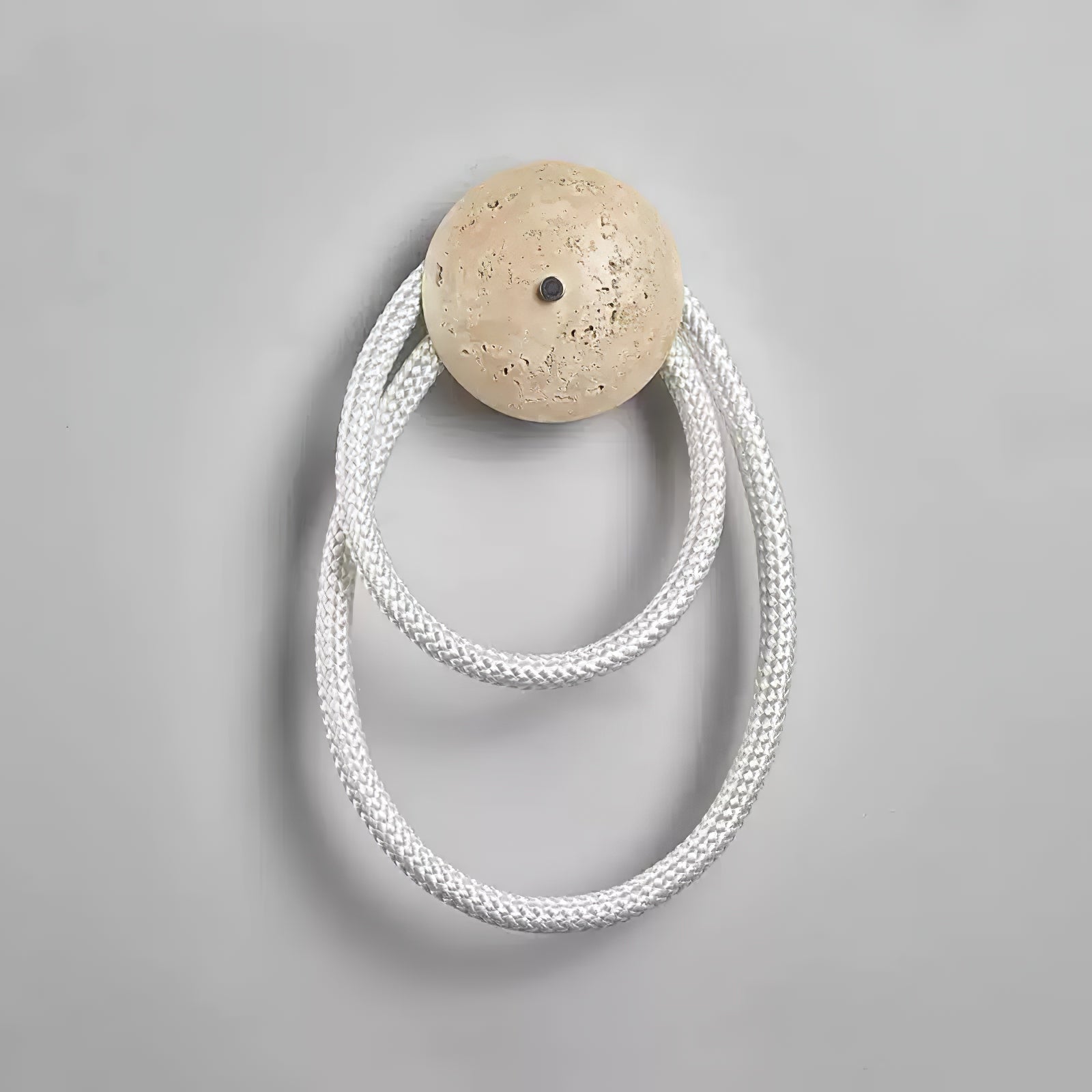 Luma Applique Murale Moderne en Travertin Boucle