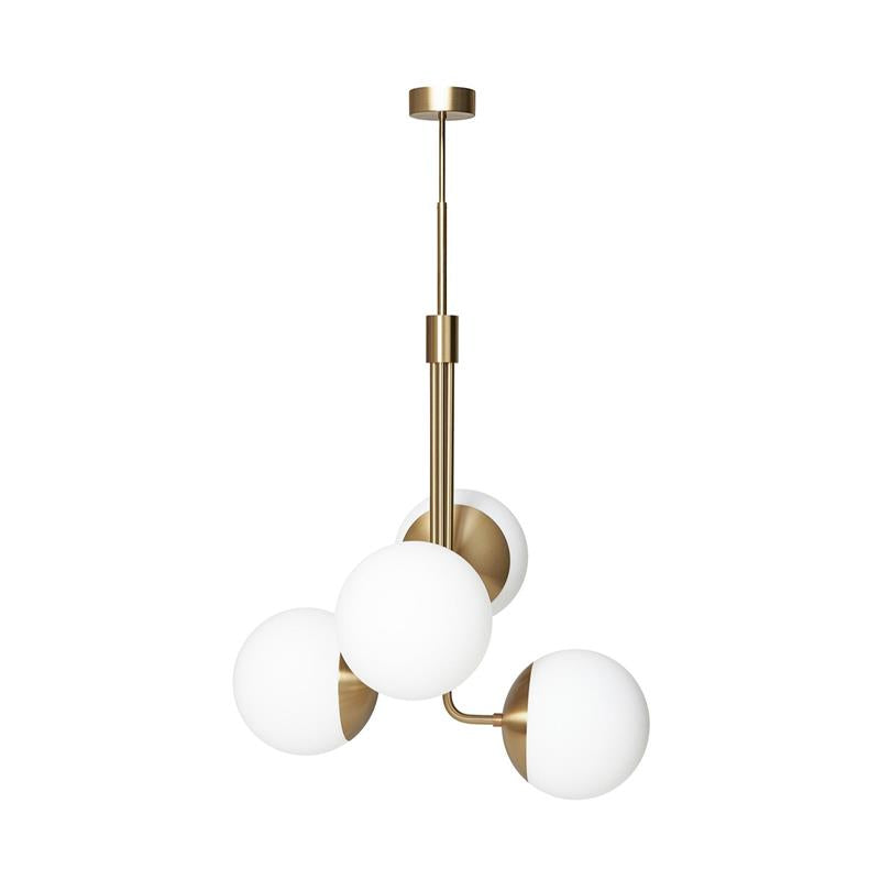 Uzorus Art Bouquet Velvet Green Glass Chandelier - Lamp Copper