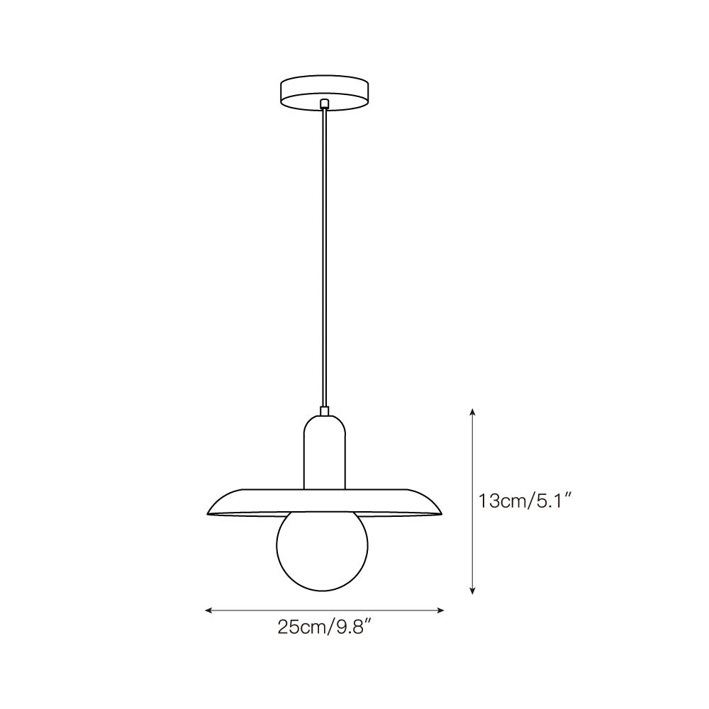 Ulcaran Modern Minimalist Marble Metal Pendant Lamp - Lamp Copper