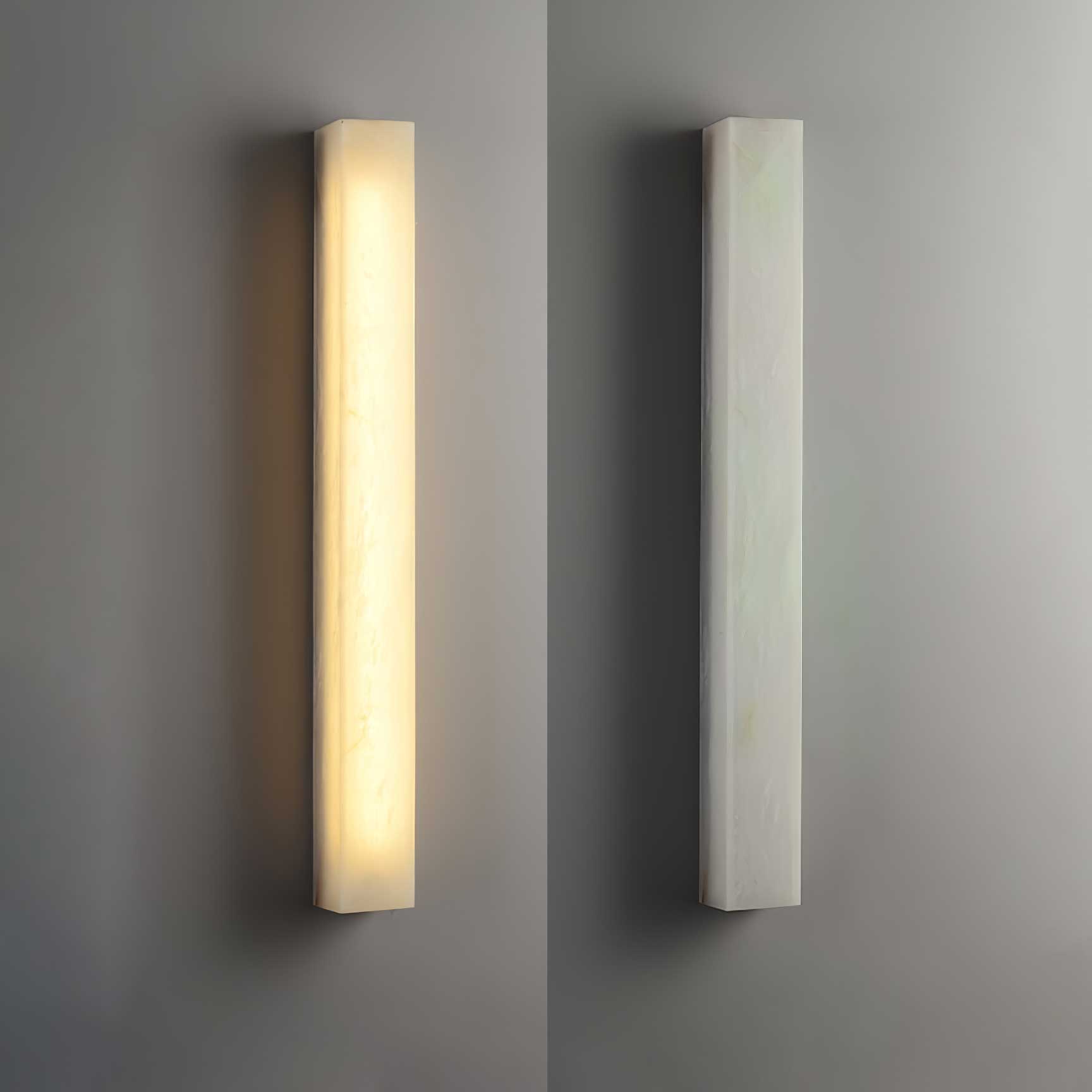 Irina Cylindrical Alabaster Wall Light - Letslighting