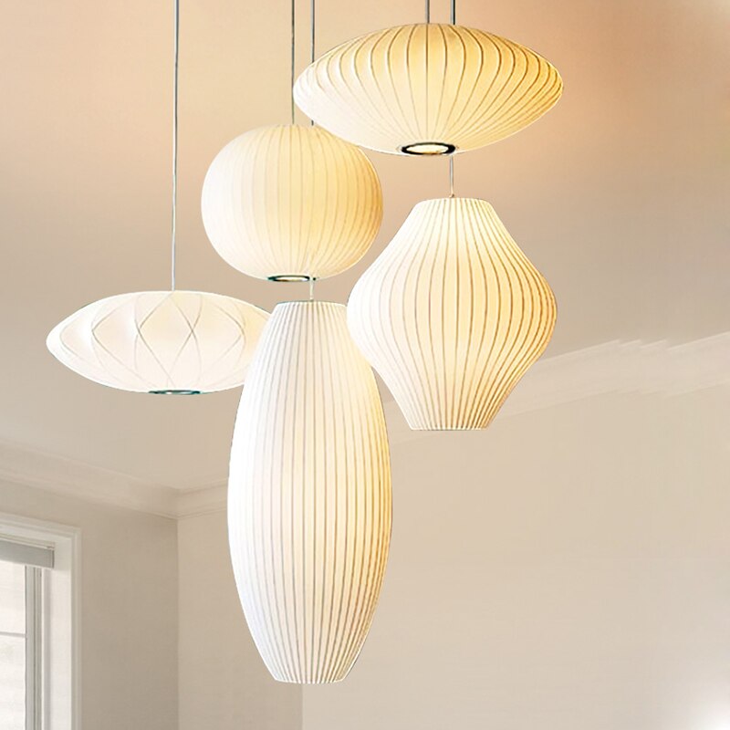 Ritta Suspension Vintage, Métal/Tissu, Blanc, Bar