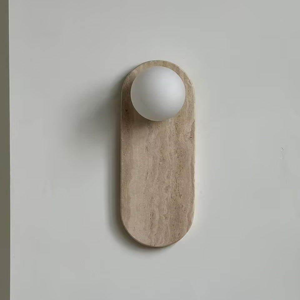 Syraeia Modern Minimalist Marble Jade Wall Lamp - Lamp Copper