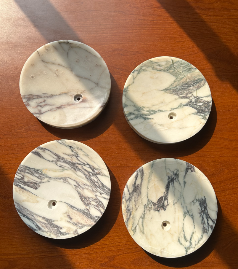 Uphae Premium Nordic Round Marble Glass Wall Lamp - Lamp Copper