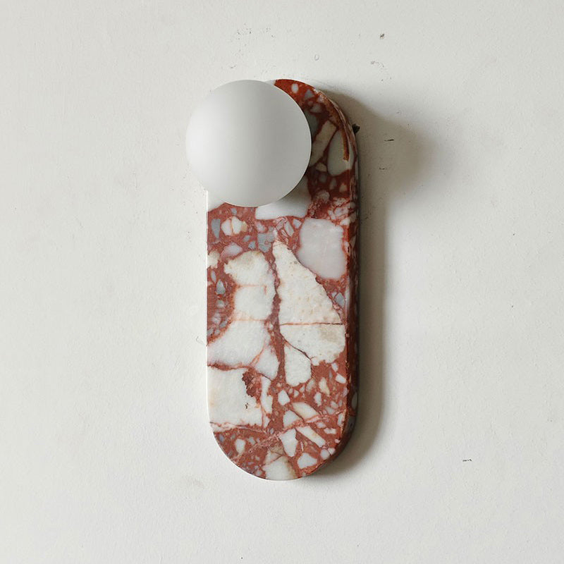 Olnoreth Premium Nordic Art Marble Glass Wall Lamp - Lamp Copper