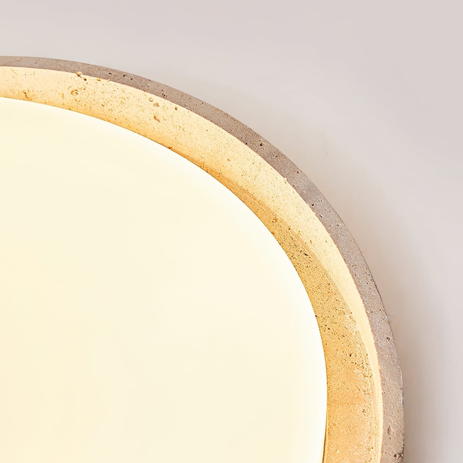 Vanoren Oval Frame Travertine Ceiling Light - Letslighting