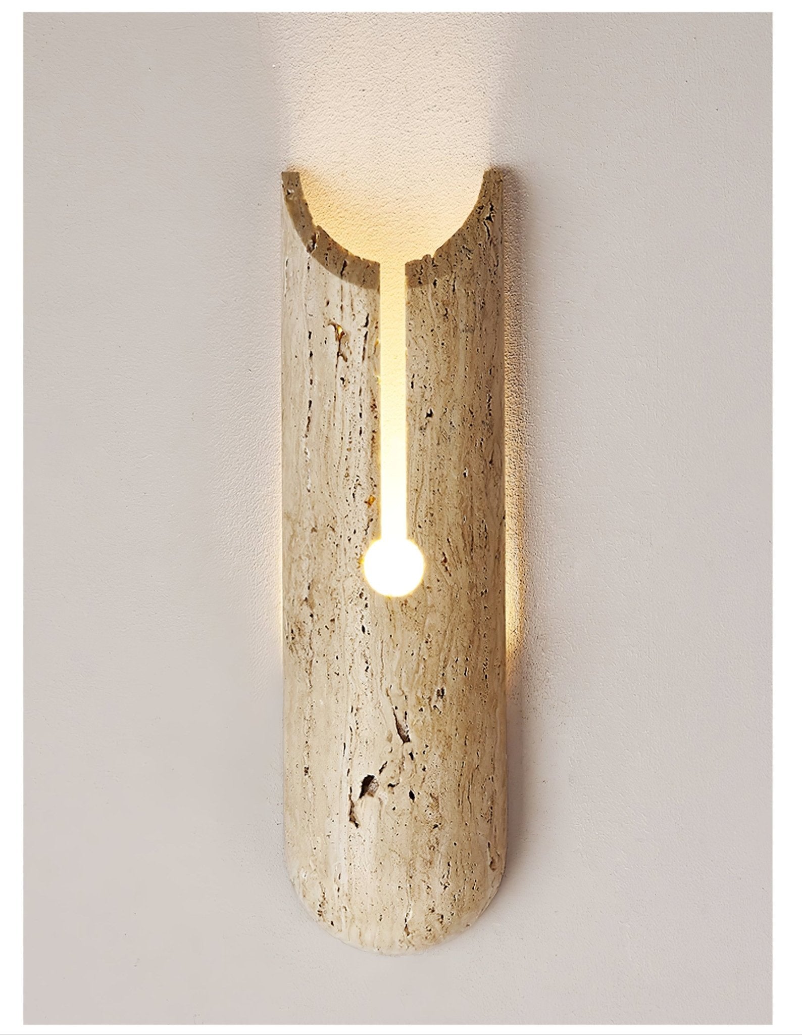 Elraeila Rustic Travertine Wall Light - Letslighting