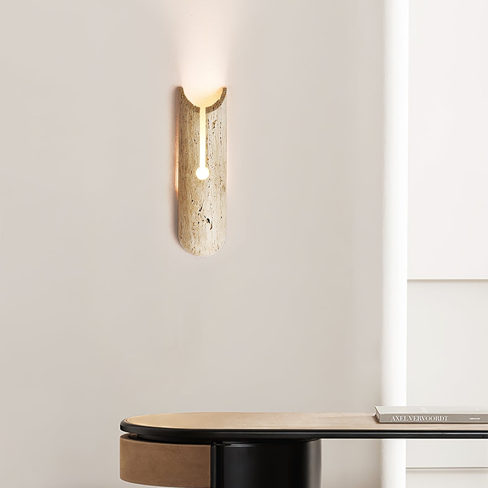 Elraeila Rustic Travertine Wall Light - Letslighting