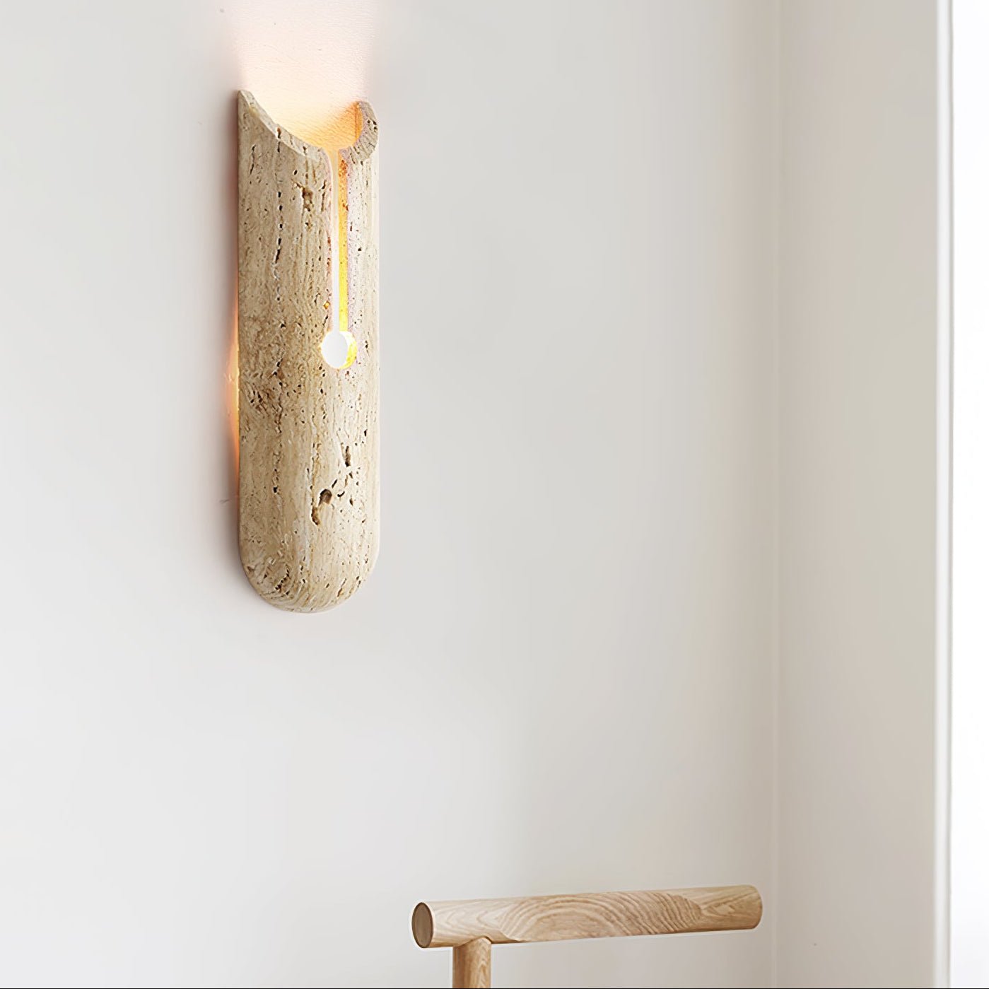 Elraeila Rustic Travertine Wall Light - Letslighting