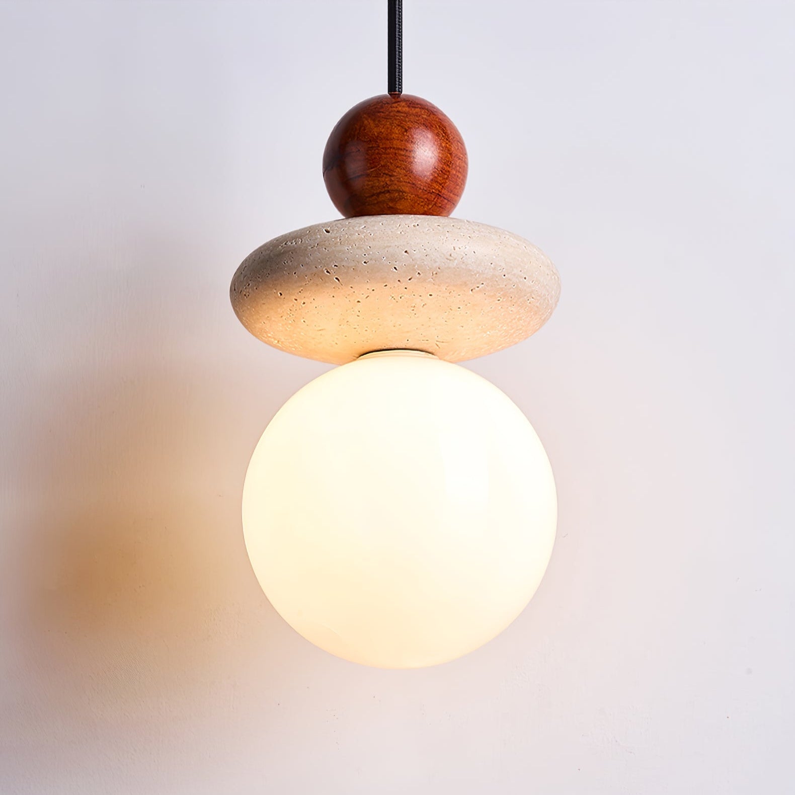 Lumi Moderne Minimaliste Travertin Suspension Lampe
