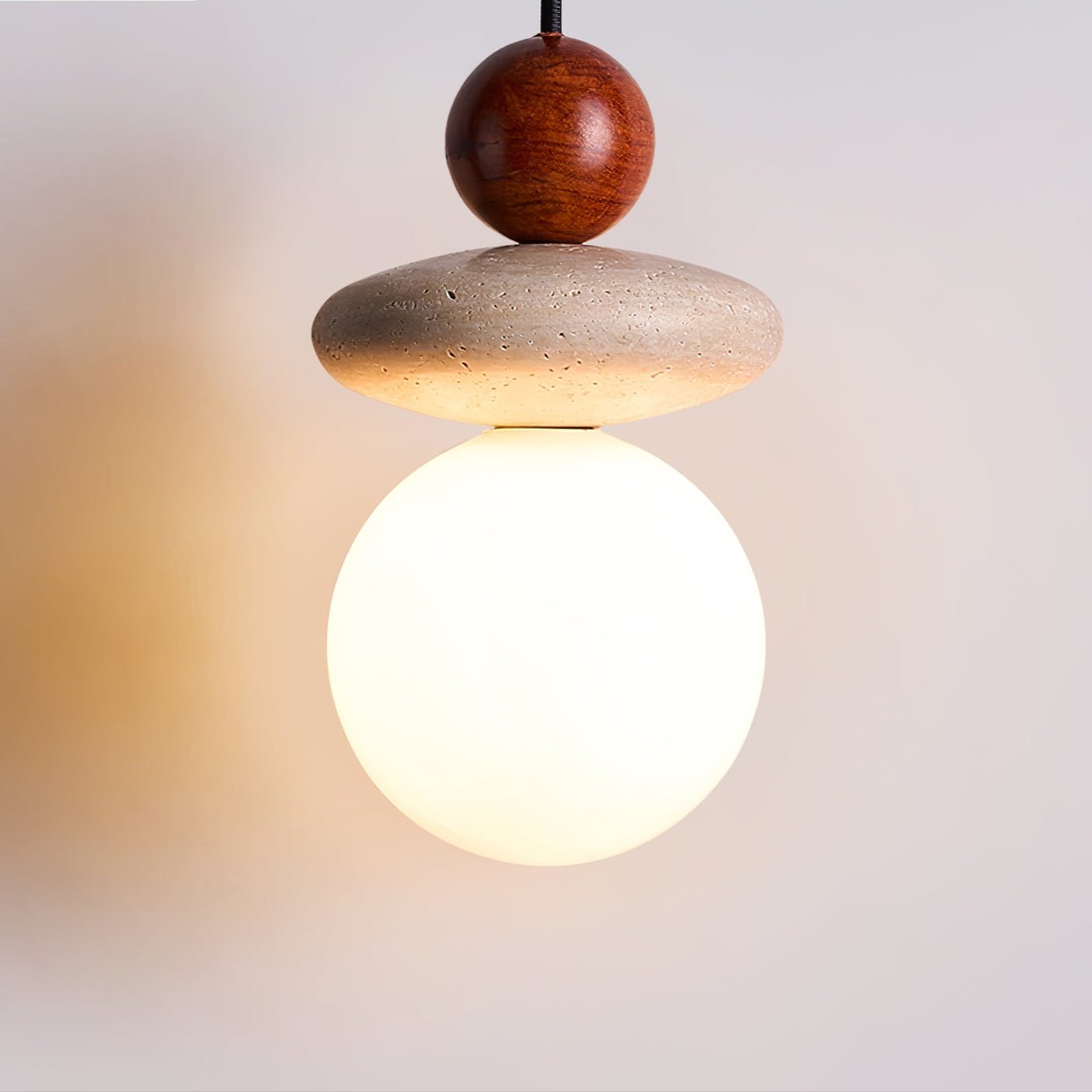 Lumi Moderne Minimaliste Travertin Suspension Lampe