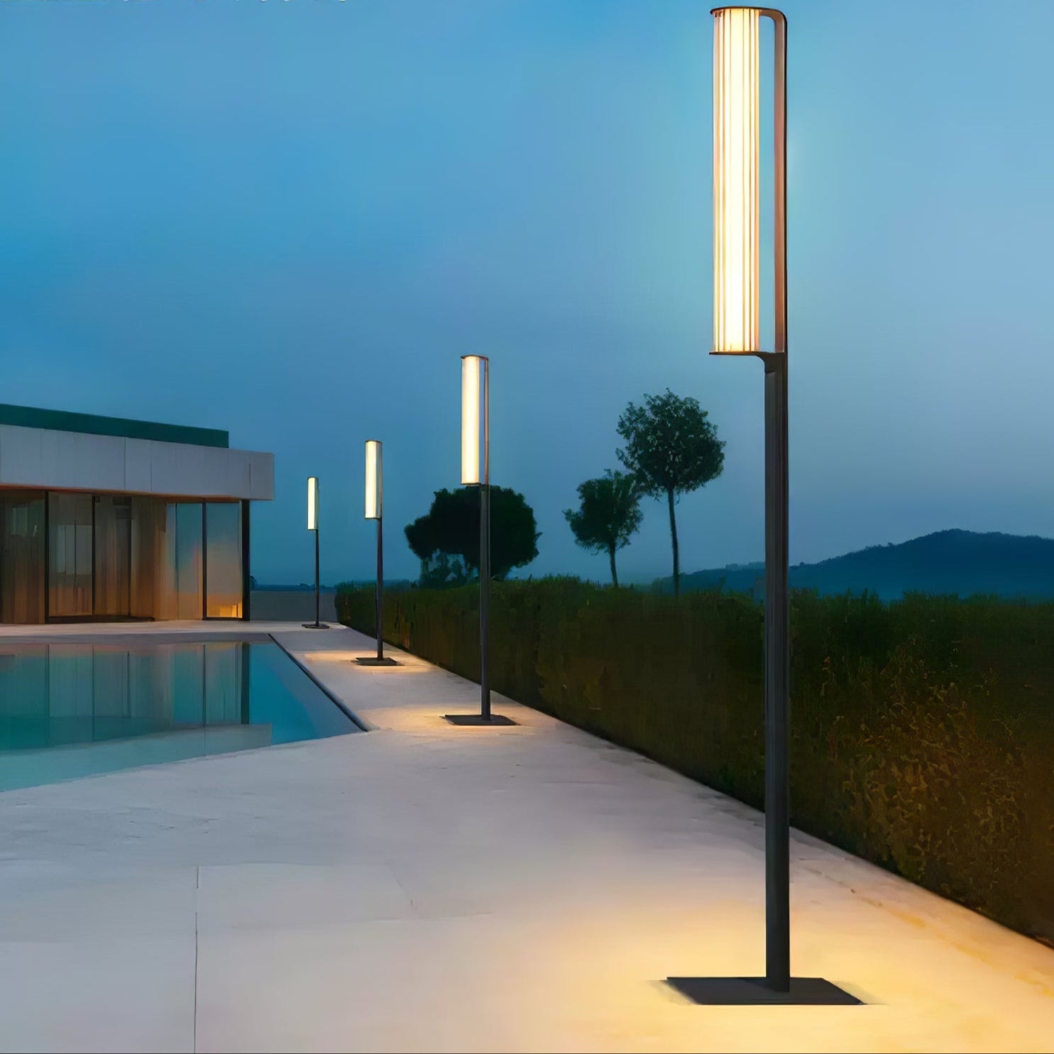 Lumo Arc Art LED Acier Inoxydable Lampe Extérieure sur Pied