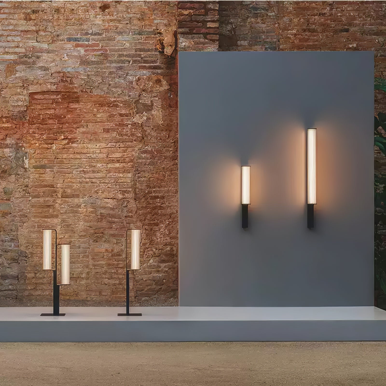 Lumo Arc Duo Acier Inoxydable Lampe Extérieure