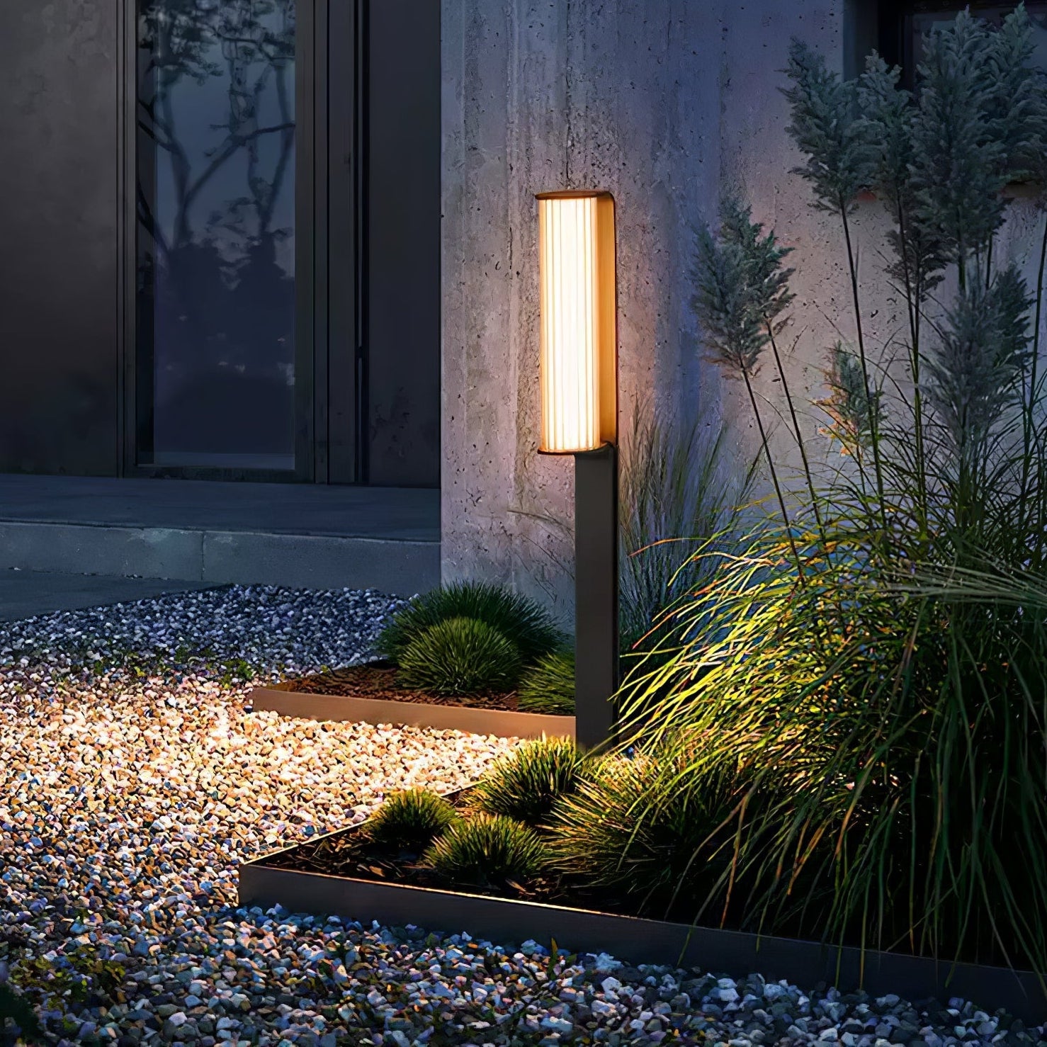 Lumo Arc Duo Acier Inoxydable Lampe Extérieure