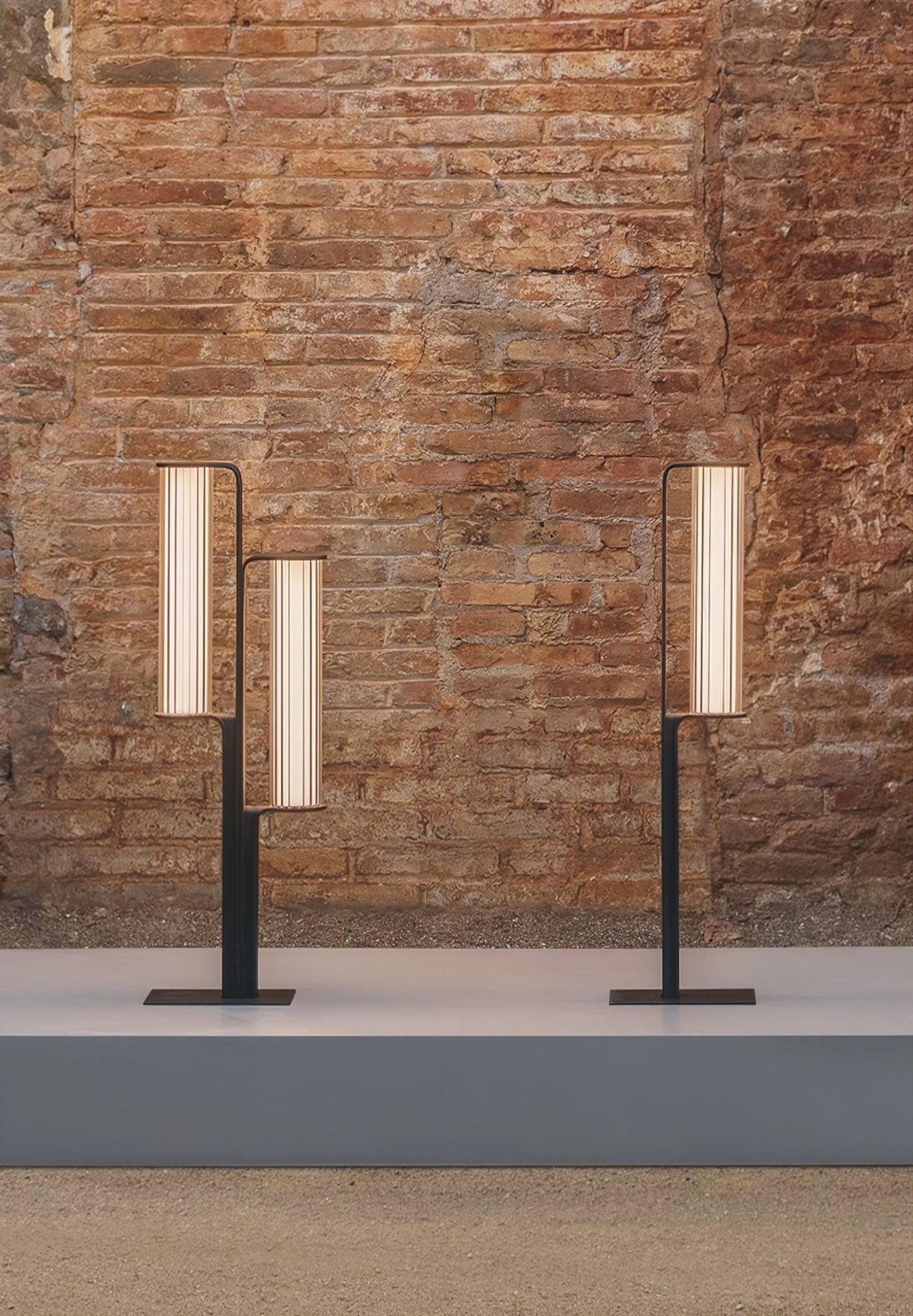 Lumo Arc Duo Acier Inoxydable Lampe Extérieure