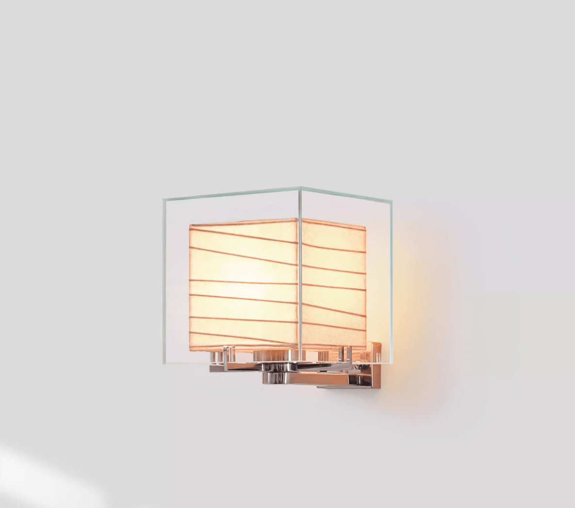 Lumo Minimaliste Moderne Métal Verre Applique Murale Cube