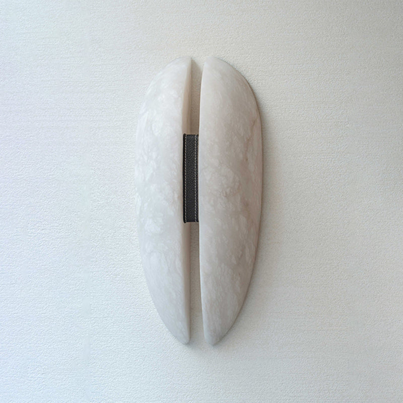 Lysilarae Premium Nordic Brass Alabaster Wall Lamp - Lamp Copper