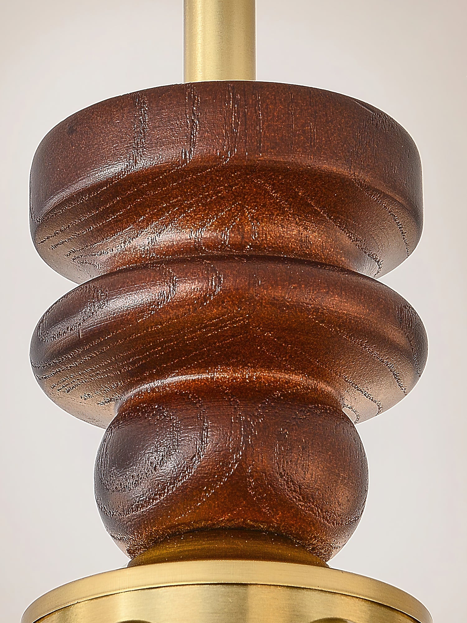 Lunaris Artistique Bois Verre Lustre